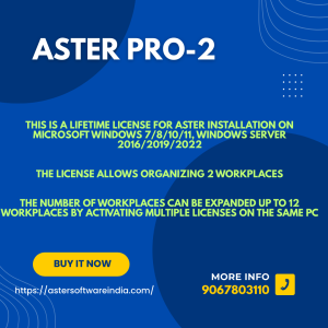 ASTER PRO 2 Lifetime License to 2 User for Windows 7/8/10/11