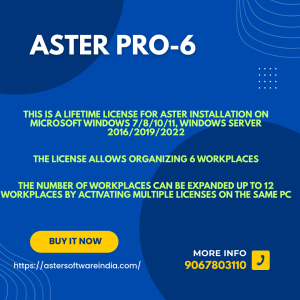 ASTER PRO 6 Lifetime License to 6 User for Windows 7/8/10/11